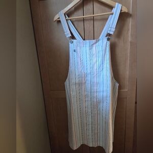 Purnell Overall Dress | 100% COTTON| Womens Size 8/29 | Red White & Blue Stripes